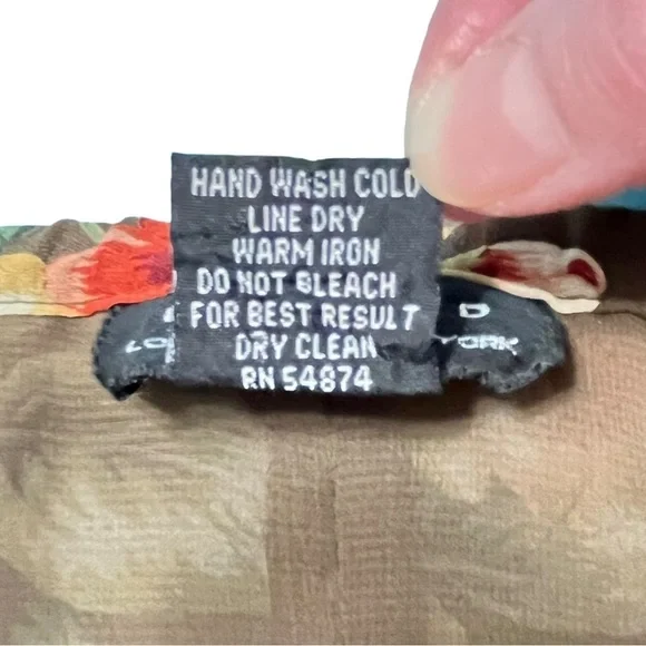 The Limited Floral Roses Fall Color Chiffon Skirt Size 4 - Picture 9 of 12